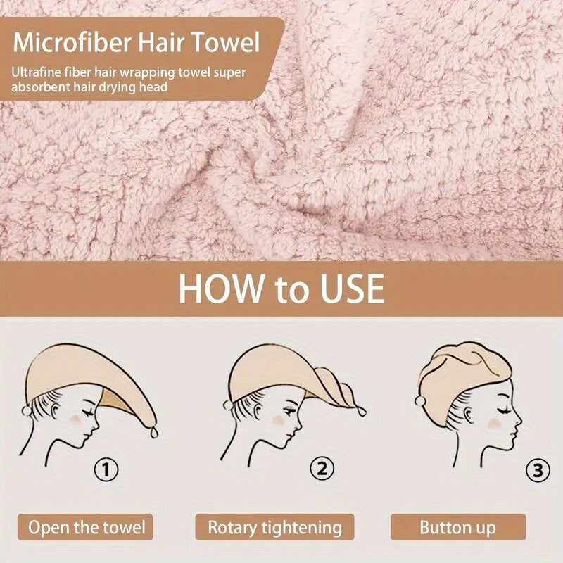 Ultra-Soft Microfiber Hair Towel