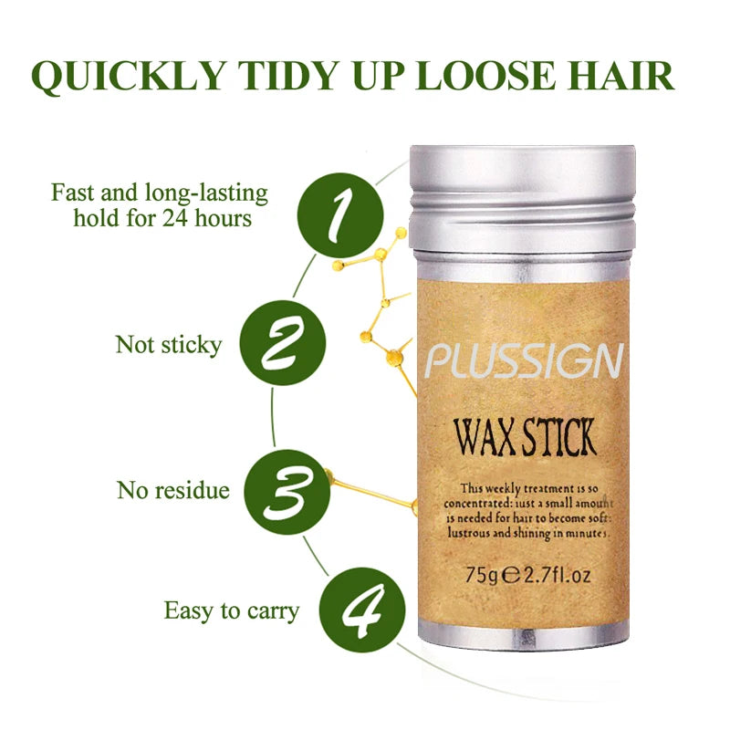 Broken Hair Artifact Hair Wax Stick Gel Cream Styling Hair Frizz Fixed Fluffy Children Men and Women Styling Hair Wax Stick