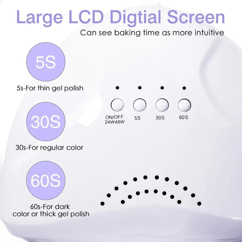 LINMANDA Professional UV LED Lamp for Nails Nail Dryer Machine Nail Home Use Light Uv Gel Varnish Manicure Equipment Tools
