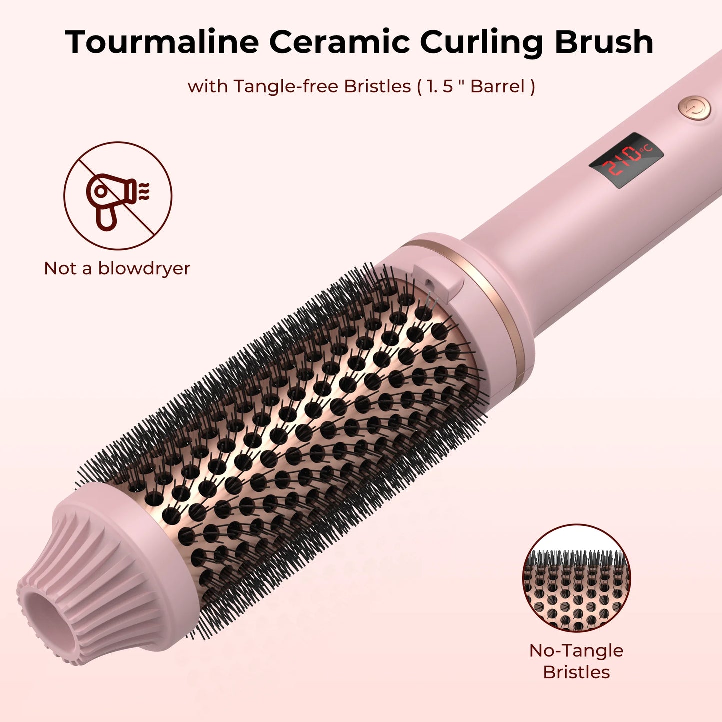 Hair Curling Iron Brush