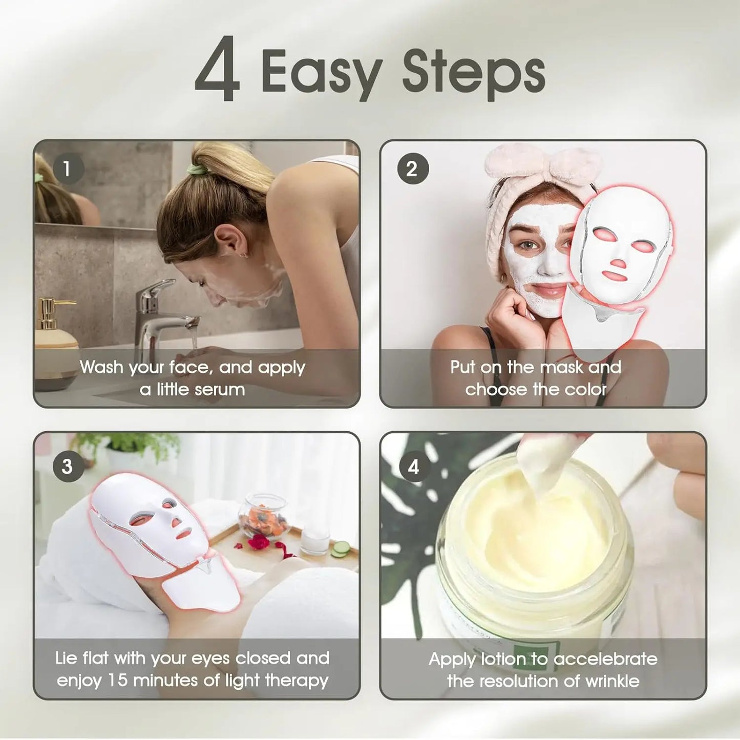 Light Therapy Face Beauty Facial 7 Colours LED Beauty Care Device