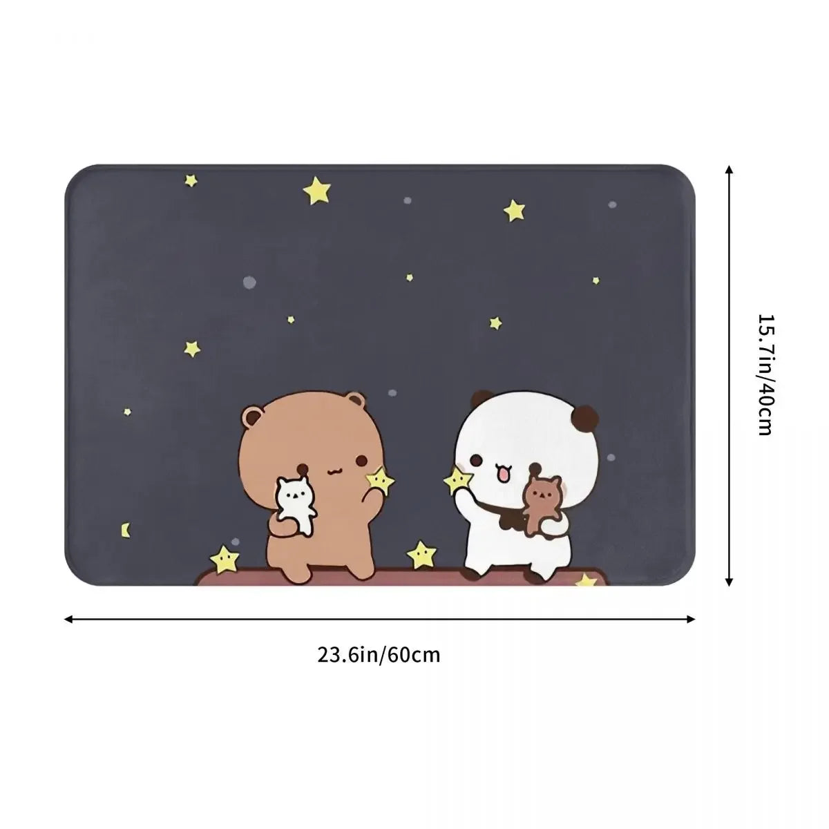 Bedroom Mat Bubu and Dudu watching the Moon Together