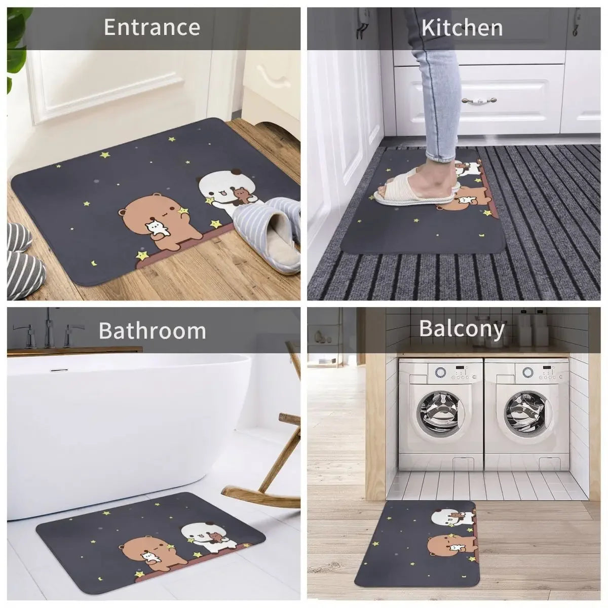 Bedroom Mat Bubu and Dudu watching the Moon Together
