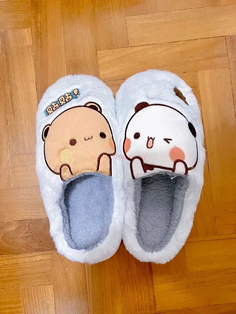Kawaii Anime Bubu Dudu Bear Plush Slipper Cartoon Winter slipper