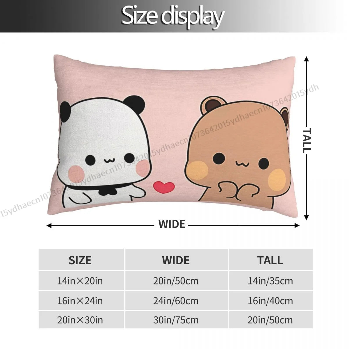 Love Cojines Pillowcase Bubu and Dudu Anime Covers