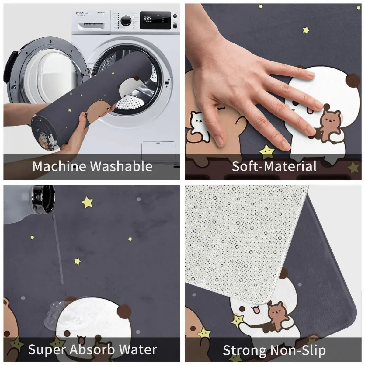 Bedroom Mat Bubu and Dudu watching the Moon Together