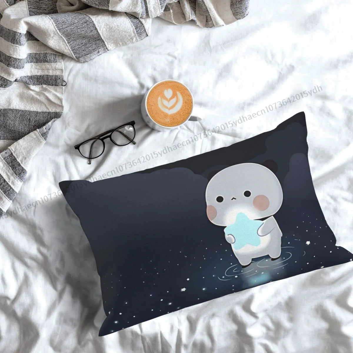 Night Printed Pillow Case Bubu and Dudu Anime