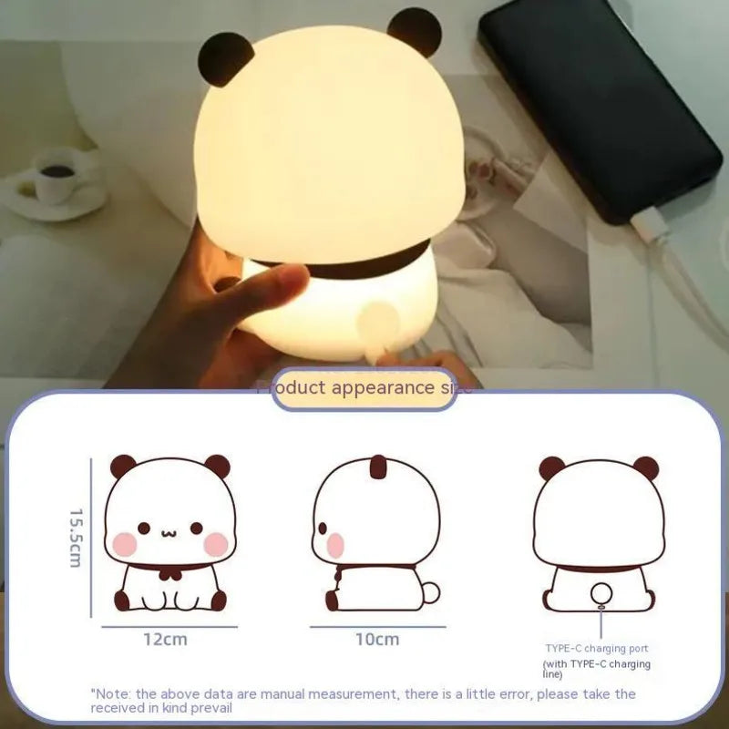 Bear Panda Bubu And Dudu Led Night Light Lamp