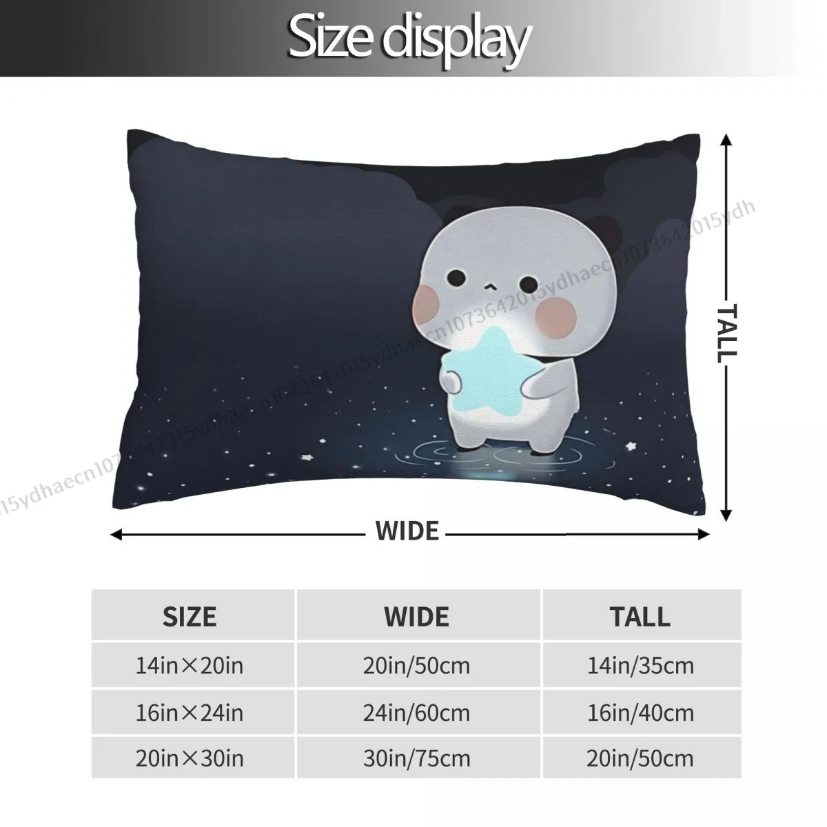 Night Printed Pillow Case Bubu and Dudu Anime