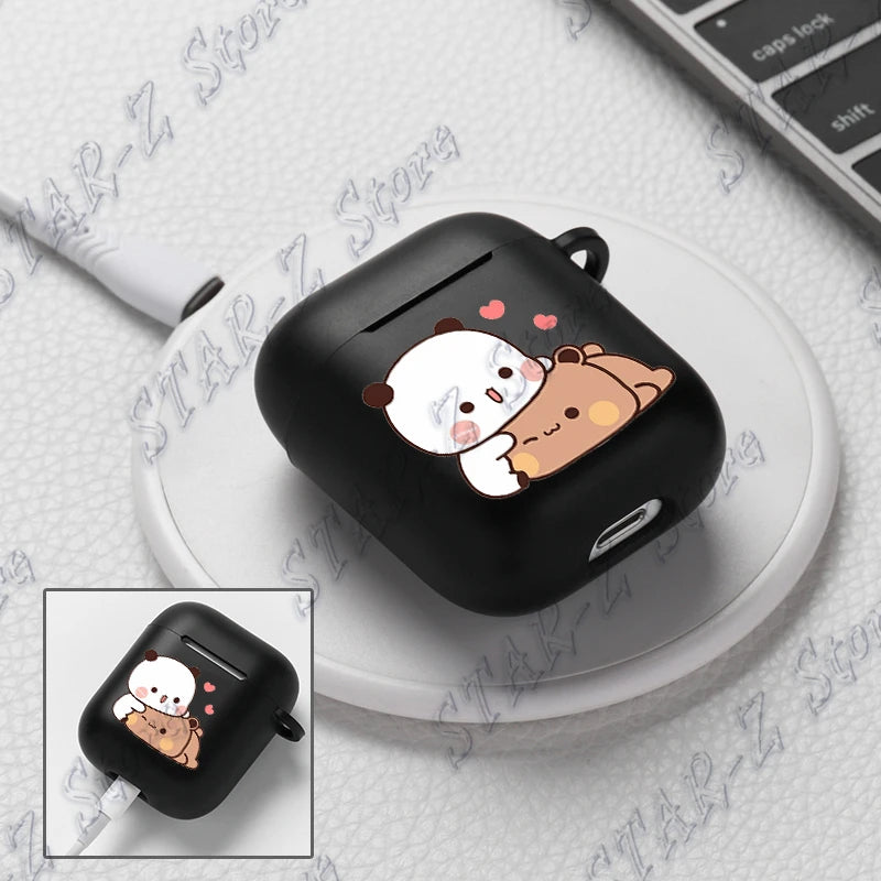 Cute Baby Bear Panda Bubu Dudu Soft Silicone Case for Apple Airpods Pro