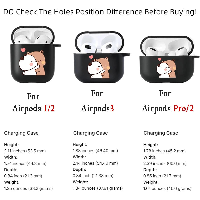 Cute Baby Bubu Dudu Bear Soft Silicone Case for Apple Airpods Pro